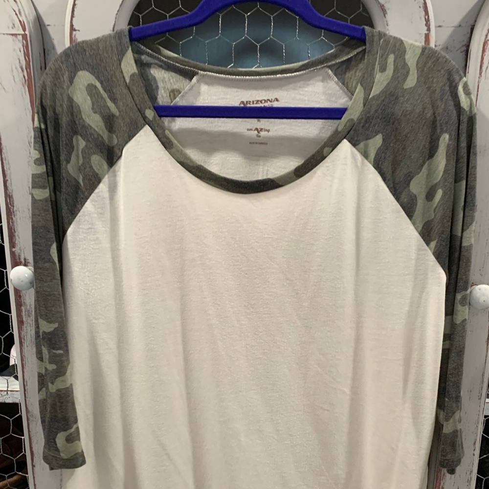 Camo Baseball Tee